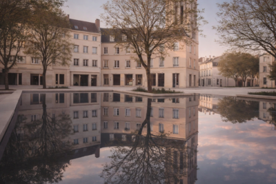 Miroir d'eau - Mantes la jolie